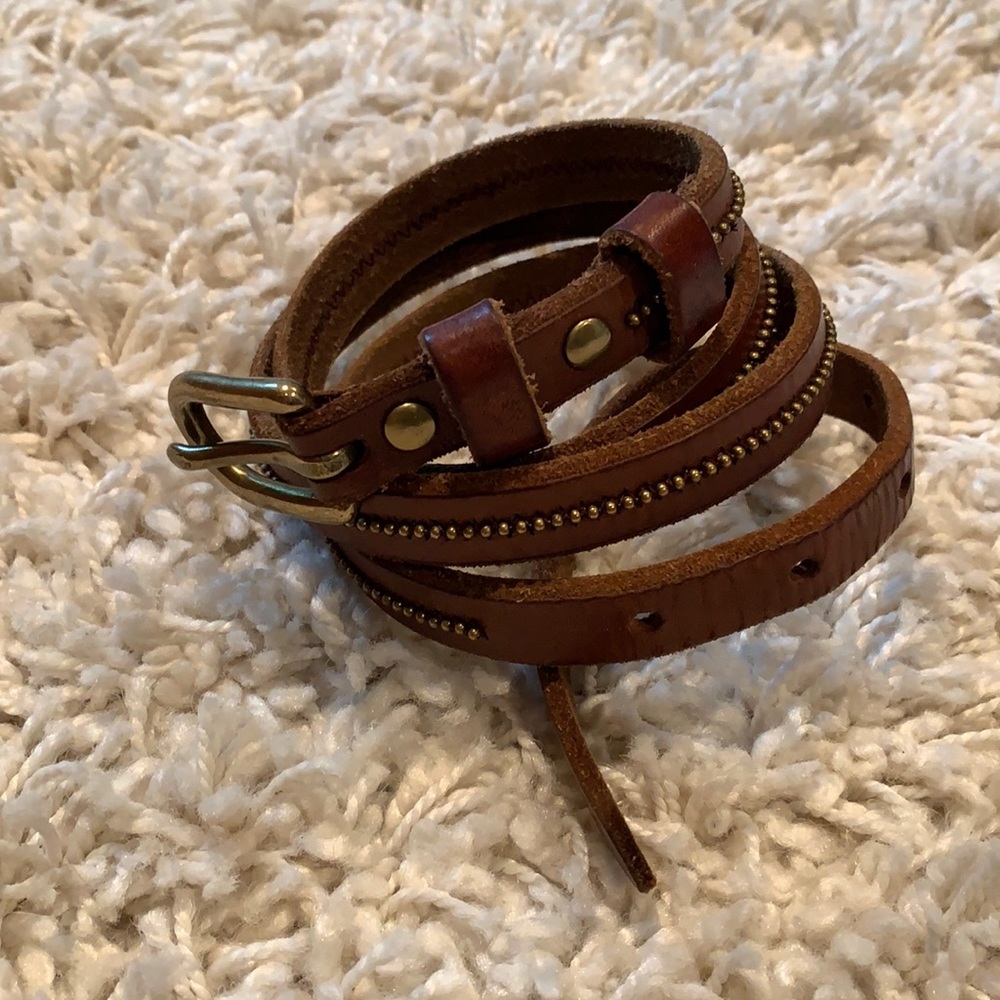Leather belt